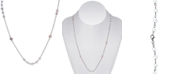 EFFY Collection EFFY&reg; Multicolor Cultured Freshwater Pearl (5 & 6mm) 35" Statement Necklace in Sterling Silver
